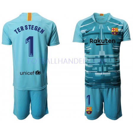 Barn Fotballdrakter Keeper FC Barcelona TER STEGEN 1 III 2019-20 Kortermet
